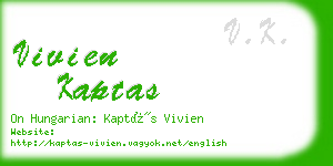 vivien kaptas business card